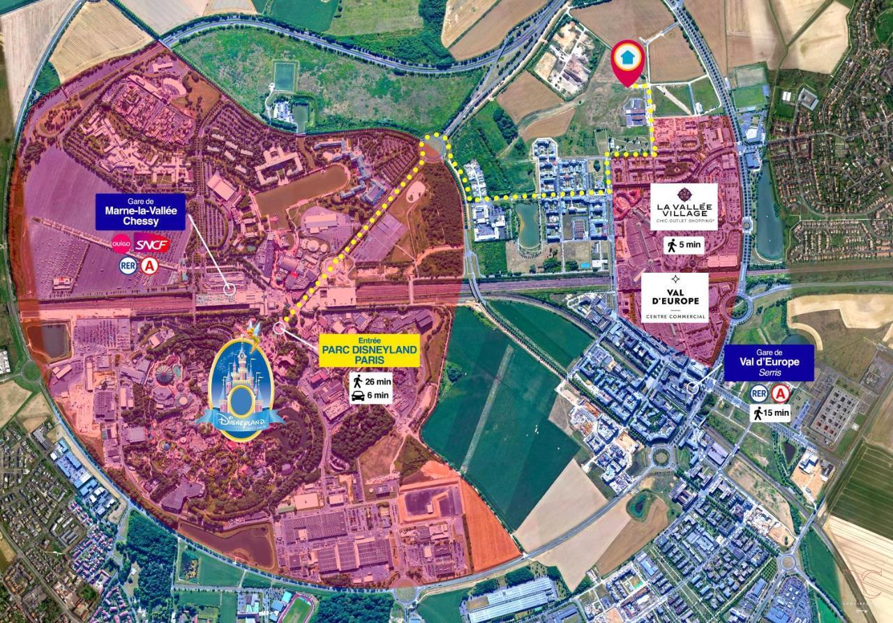 Disneyland-Paris 8Pers,Parking, Borne Recharge Ve, Wifi Serris Kültér fotó